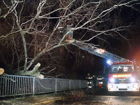 DLK 12-9 LF Einsatz Orkan Kyrill 2007 b