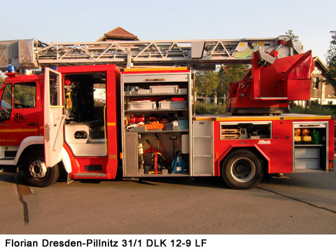 DLK 12-9 LF linke Seite, geöffnet